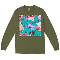 Army Green valentines day love letter and envelope Long Sleeve Tee - BundleAndBundleShop