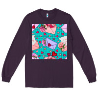 Plum valentines day love letter and envelope Long Sleeve Tee - BundleAndBundleShop
