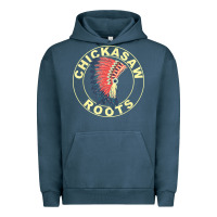 Pigment Midnight Navy chickasaw roots headdress native american chickasaw nation Urban Hoodie - linhVisuals