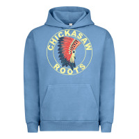 Pigment Pebble Blue chickasaw roots headdress native american chickasaw nation Urban Hoodie - linhVisuals
