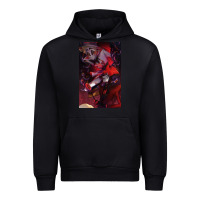 Black hazbin, hazbin hotel alastor, jeby,angel dust, demon Urban Hoodie - linhVisuals
