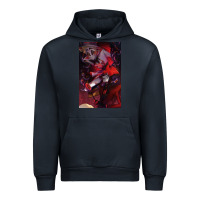 Navy hazbin, hazbin hotel alastor, jeby,angel dust, demon Urban Hoodie - linhVisuals