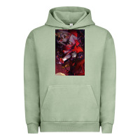 Pigment Oil Green hazbin, hazbin hotel alastor, jeby,angel dust, demon Urban Hoodie - linhVisuals