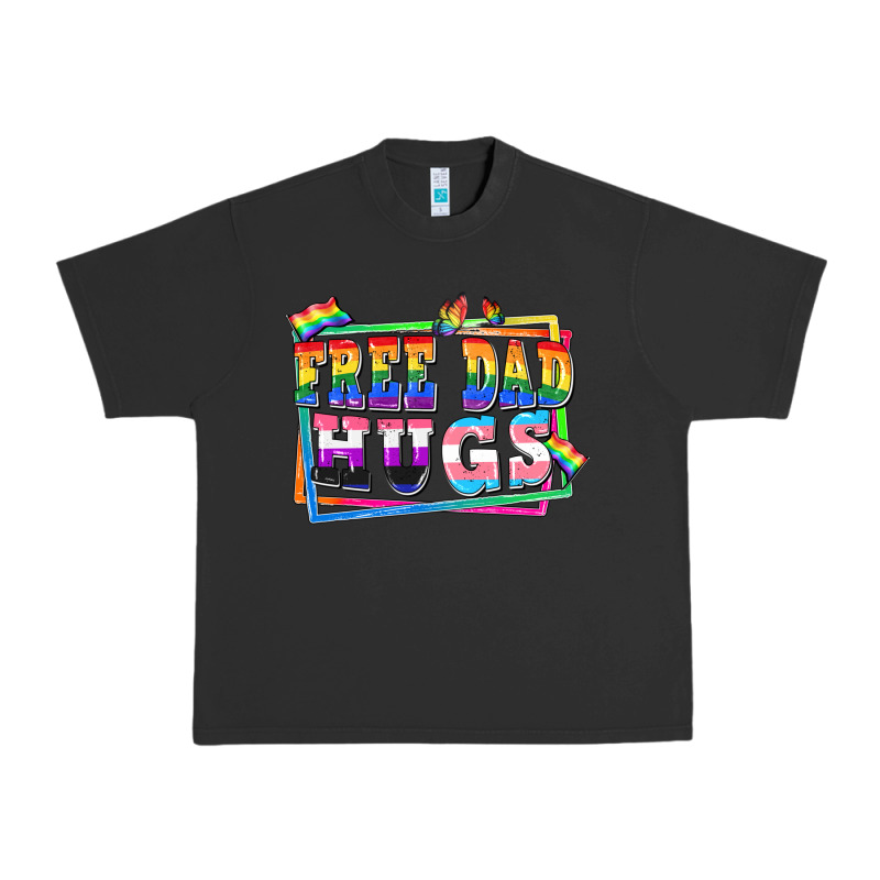 Free Dad Hugs Pride Urban Heavy Tee by FaDigitalArtStudio | Teevron
