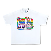 White Free dad hugs pride Urban Heavy Tee - FaDigitalArtStudio
