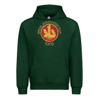Forest Green japanese police swat sit tokyo special investigation Urban Hoodie - linhVisuals