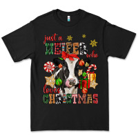 Just A Heifer Who Loves Christmas Cow Premium Tee | Teevron