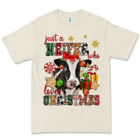 Bone just a heifer who loves christmas cow Premium Tee - CowGirlArtShop