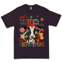Plum just a heifer who loves christmas cow Premium Tee - CowGirlArtShop