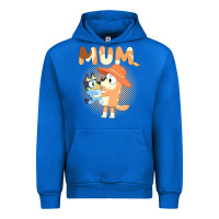 Cobalt Bluey Mum Urban Hoodie - linhVisuals