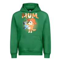 Emerald Bluey Mum Urban Hoodie - linhVisuals