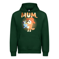 Forest Green Bluey Mum Urban Hoodie - linhVisuals