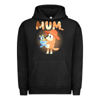 Pigment Black Bluey Mum Urban Hoodie - linhVisuals