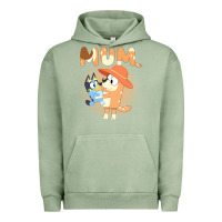 Pigment Oil Green Bluey Mum Urban Hoodie - linhVisuals