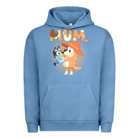 Pigment Pebble Blue Bluey Mum Urban Hoodie - linhVisuals