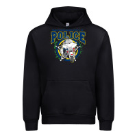 Black motorcycle police law enforcement Urban Hoodie - linhVisuals