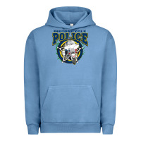 Pigment Pebble Blue motorcycle police law enforcement Urban Hoodie - linhVisuals