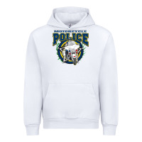 White motorcycle police law enforcement Urban Hoodie - linhVisuals