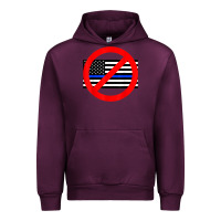 Mauve Wine anti police state tee Urban Hoodie - linhVisuals