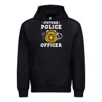 Black kids future police officer policeman Urban Hoodie - linhVisuals