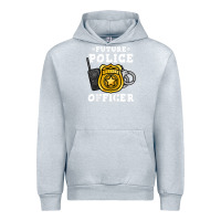 Heather Grey kids future police officer policeman Urban Hoodie - linhVisuals