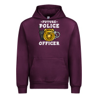 Mauve Wine kids future police officer policeman Urban Hoodie - linhVisuals