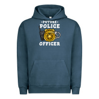Pigment Midnight Navy kids future police officer policeman Urban Hoodie - linhVisuals