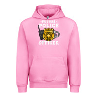 Fuchsia Pink kids future police officer policeman Urban Hoodie - linhVisuals