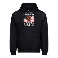 Black my favorite firefighter calls me sister. Urban Hoodie - linhVisuals