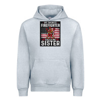 Heather Grey my favorite firefighter calls me sister. Urban Hoodie - linhVisuals