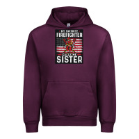 Mauve Wine my favorite firefighter calls me sister. Urban Hoodie - linhVisuals