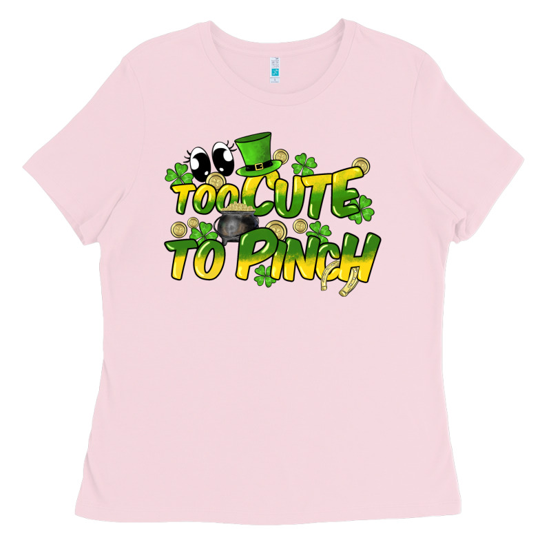 Too Cute To Pinch St. Patrick's Day Ladies Tee by HowdyJamesFarm | Teevron