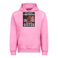 Fuchsia Pink my favorite firefighter calls me sister. Urban Hoodie - linhVisuals