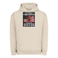 Pigment French Oak my favorite firefighter calls me sister. Urban Hoodie - linhVisuals