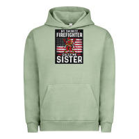 Pigment Oil Green my favorite firefighter calls me sister. Urban Hoodie - linhVisuals
