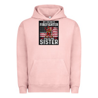 Pigment Salmon my favorite firefighter calls me sister. Urban Hoodie - linhVisuals