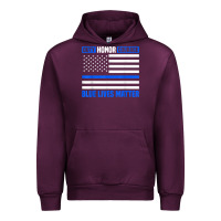 Mauve Wine blue lives matter for police officer Urban Hoodie - linhVisuals