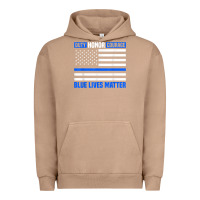 Pigment Burro blue lives matter for police officer Urban Hoodie - linhVisuals