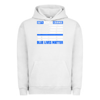 Pigment Lunar Rock blue lives matter for police officer Urban Hoodie - linhVisuals