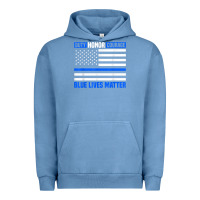 Pigment Pebble Blue blue lives matter for police officer Urban Hoodie - linhVisuals