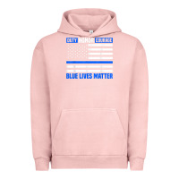 Pigment Salmon blue lives matter for police officer Urban Hoodie - linhVisuals
