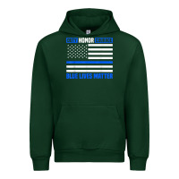 Forest Green blue lives matter for police officer Urban Hoodie - linhVisuals