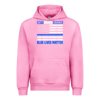 Fuchsia Pink blue lives matter for police officer Urban Hoodie - linhVisuals