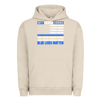 Pigment French Oak blue lives matter for police officer Urban Hoodie - linhVisuals