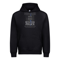 Black boston police shirt saint michael police officer prayer Urban Hoodie - linhVisuals