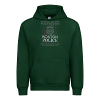 Forest Green boston police shirt saint michael police officer prayer Urban Hoodie - linhVisuals