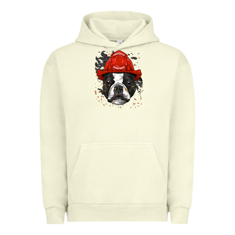 Boston Terrier Firefighter Boston Terrier Dog Lover Premium Urban Hoodie by linhVisuals | Teevron