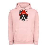 Pigment Salmon boston terrier firefighter boston terrier dog lover premium Urban Hoodie - linhVisuals