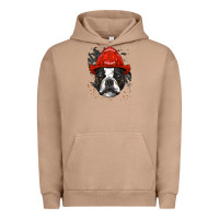 Pigment Burro boston terrier firefighter boston terrier dog lover premium Urban Hoodie - linhVisuals