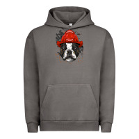 Pigment Tornado boston terrier firefighter boston terrier dog lover premium Urban Hoodie - linhVisuals